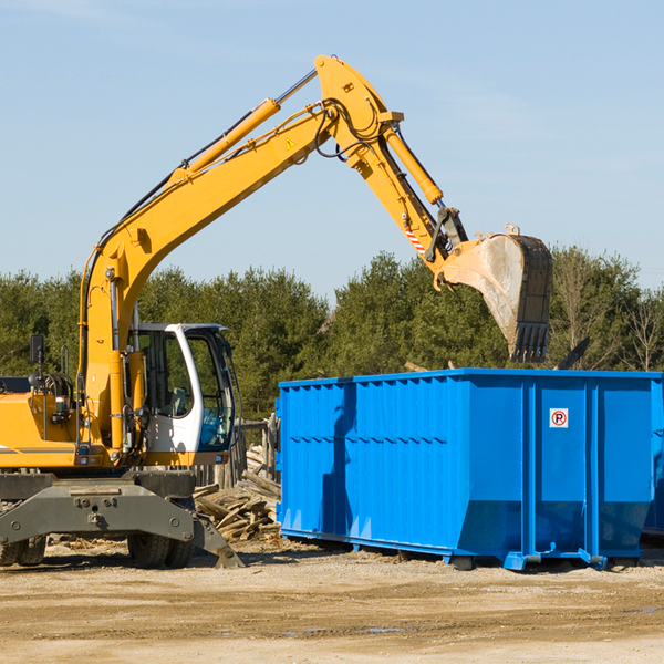 what size residential dumpster rentals are available in Vista Santa Rosa